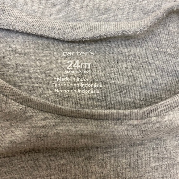 💙2/$15 Carter’s T Shirt 24m Cap Sleeve PelicanNWT - Picture 4 of 6